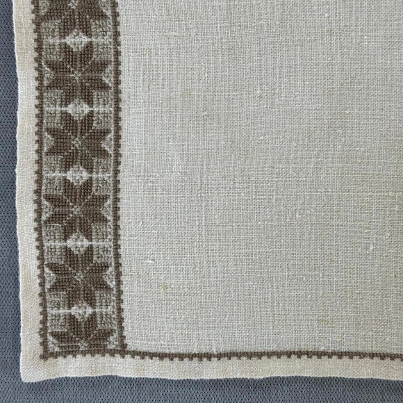 Vintage Arab Refugee Handworks Centre Jerusalem Linen Placemats(7) – Miss Halaby - Picture 13 of 16